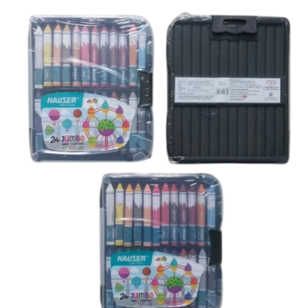 Hauser Artz 24 Jumbo Wax Crayons
